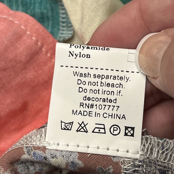 (3) Vintage Aesthetic Patchwork Shorts Festival Wear Hippie Music Bohemian Sz Lg - Picture 12 of 13